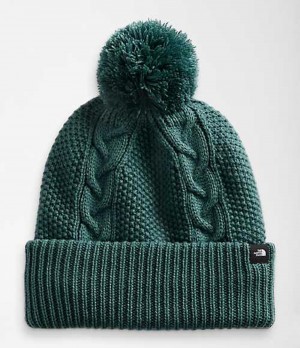 Gorro The North Face Cable Minna Mujer Verde Oscuro | 8352470-YQ