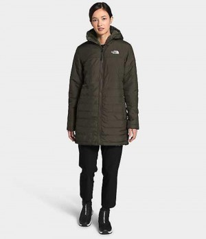 Parka The North Face Mossbud Mujer Gris Marrones Verde | 0493852-CU