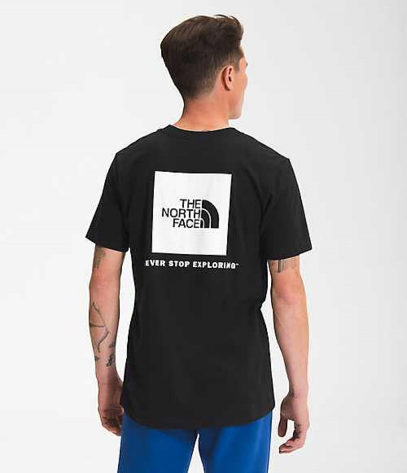Camiseta The North Face Box NSE Hombre Negras Blancas | 2758031-XU